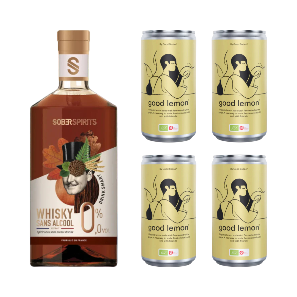 Sober Spirits Alkoholfri Whisky & Lemon Drinkskasse